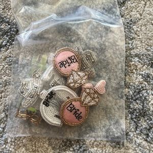 5 pair of bride earrings